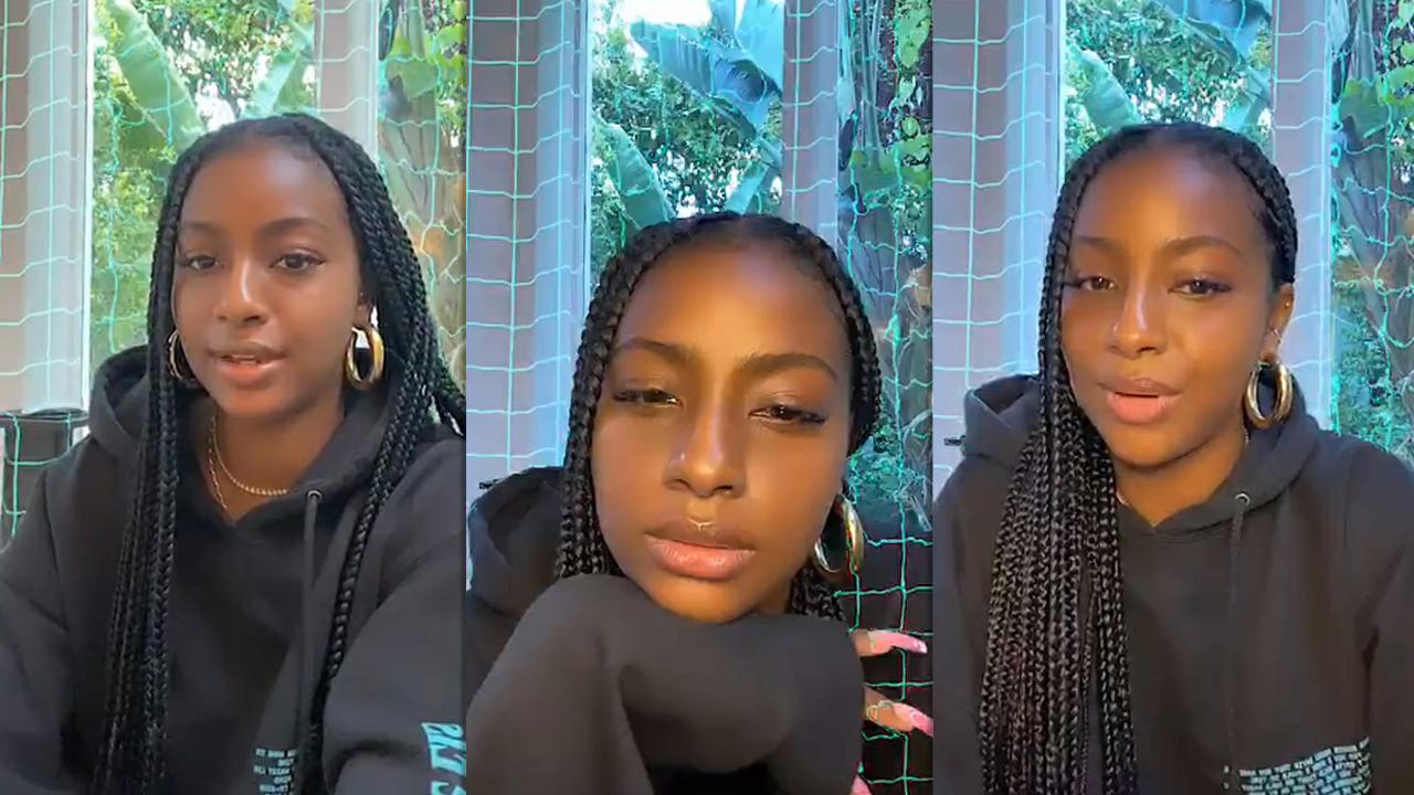 Justine Skye's Instagram Live Stream from May 19th 2020.
