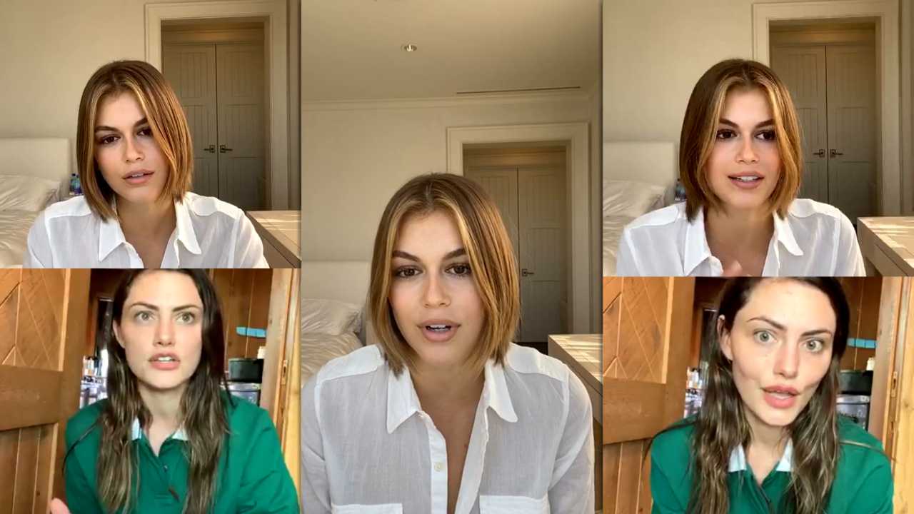 Kaia Gerber | Instagram Live Stream | 1 May 2020 | IG LIVE's TV