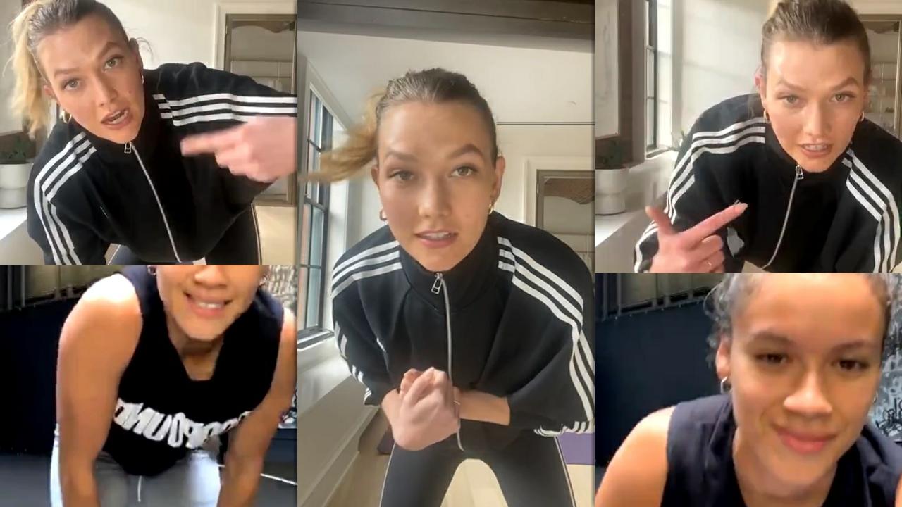 Karlie Kloss Instagram Live Stream from May 11th 2020.
