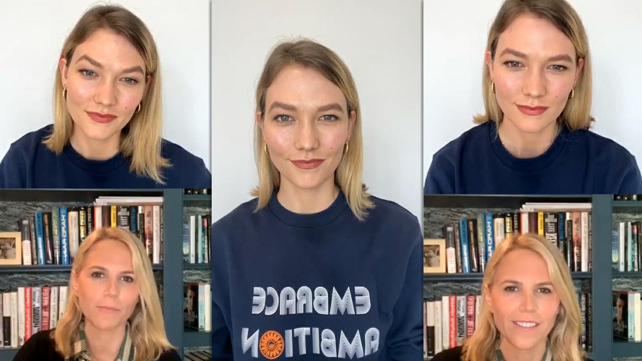 Karlie Kloss Instagram Live Stream from May 8th 2020.