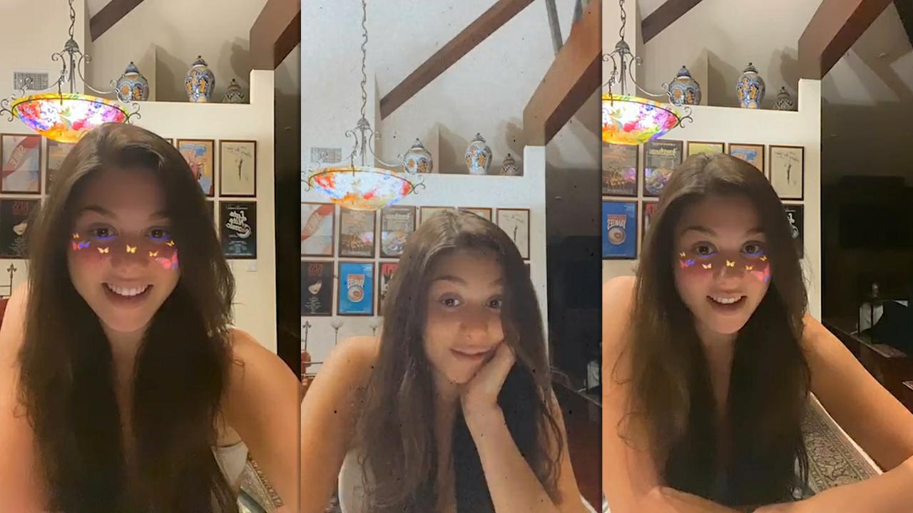 Kira Kosarin's Instagram Live Stream from May 13th 2020.