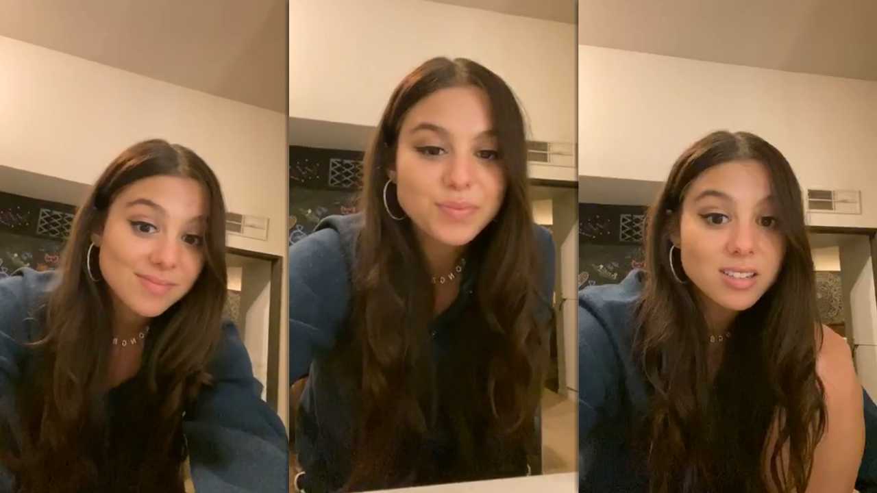 Kira Kosarin's Instagram Live Stream from May 4th 2020.