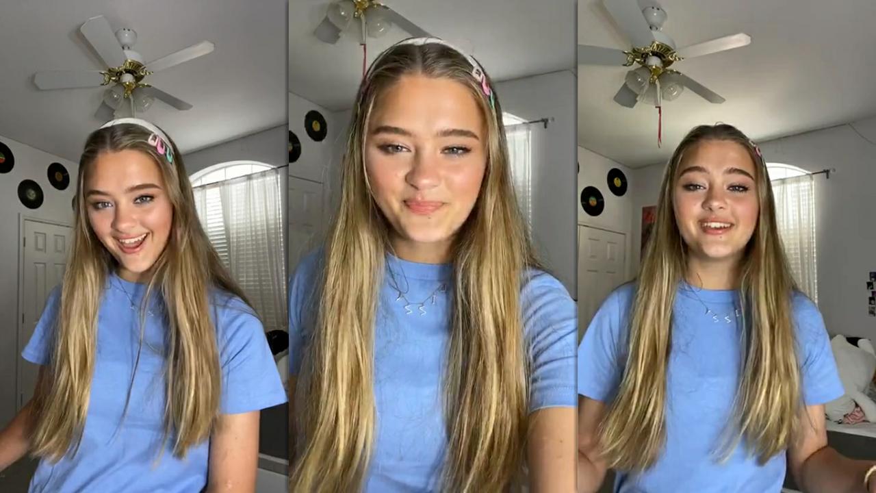 Lizzy Greene's Instagram Live Stream from May 10th 2020.