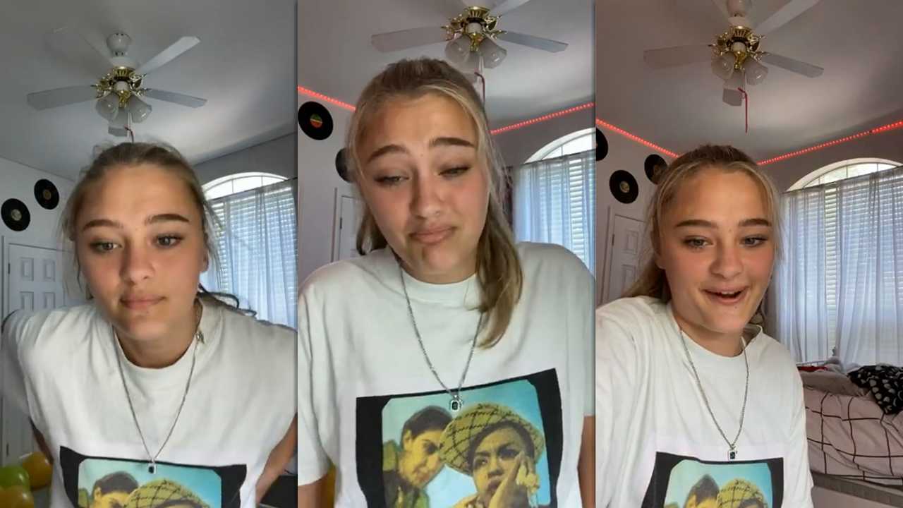 Lizzy Greene's Instagram Live Stream from May 2nd 2020.