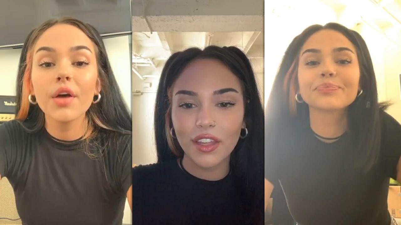 Maggie Lindemann's Instagram Live Stream from May 18th 2020.