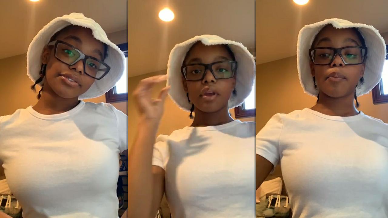 Marsai Martin's Instagram Live Stream from May 14th 2020.