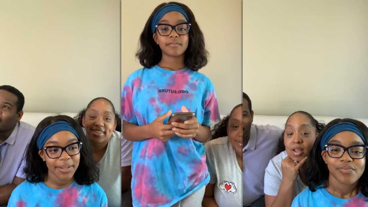 Marsai Martin's Instagram Live Stream from May 1st 2020.