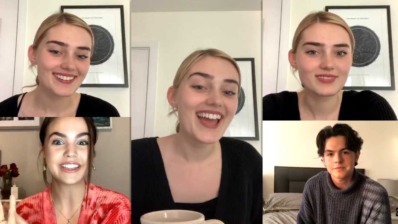 Meg Donnelly's Instagram Live Stream with Bailee Madison & Blake Richardson from May 4th 2020.