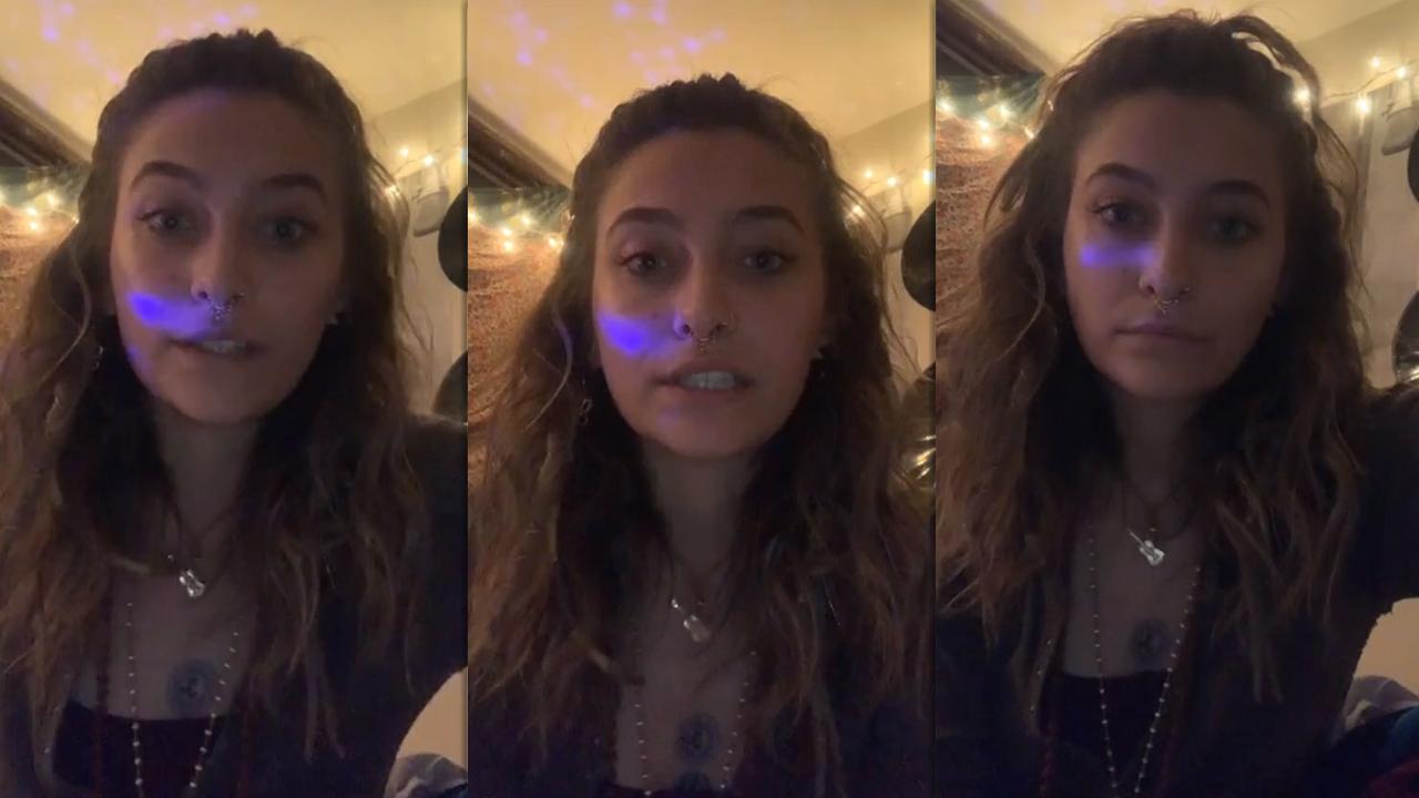 Paris Jackson's Instagram Live Stream from May 30th 2020.