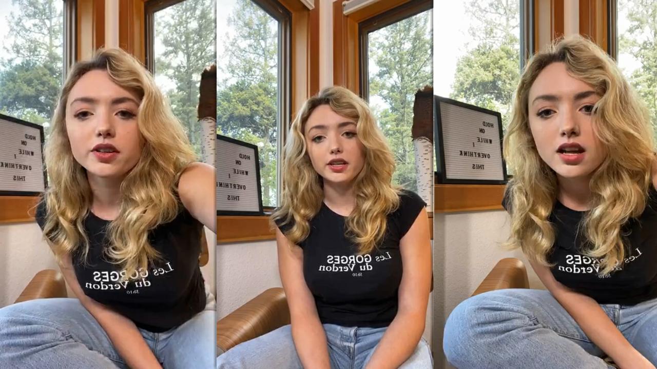 Peyton List's Instagram Live Stream from May 20th 2020.