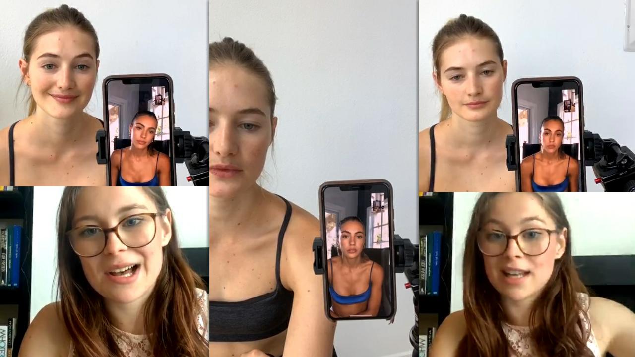 Sanne Vloet's Instagram Live Stream from May 13th 2020.