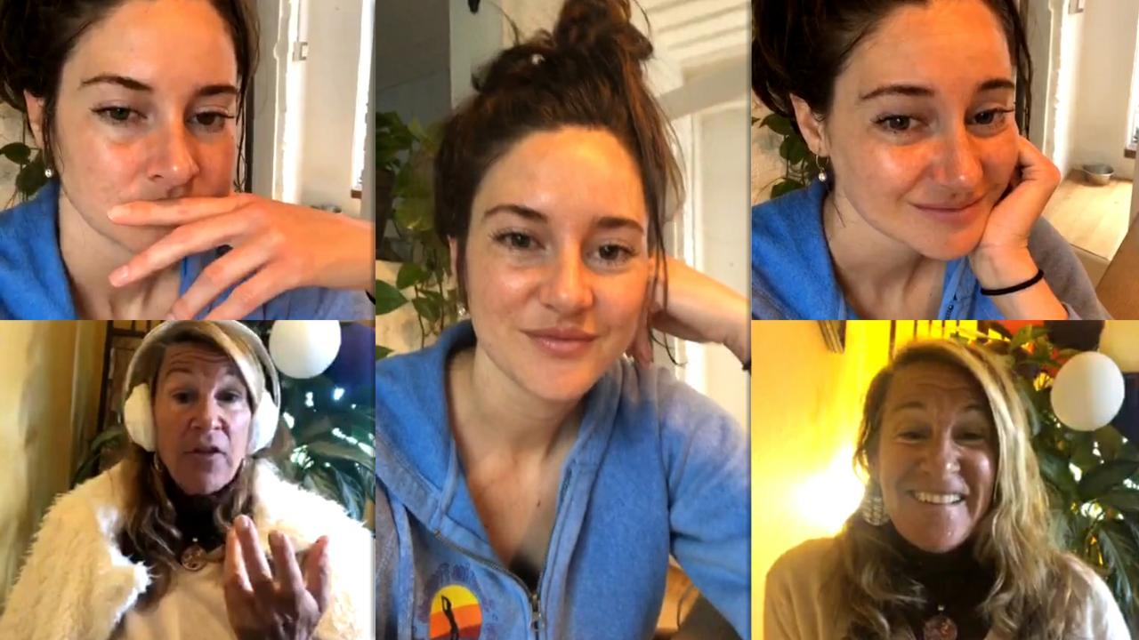 Shailene Woodley's Instagram Live Stream from May 24th 2020.