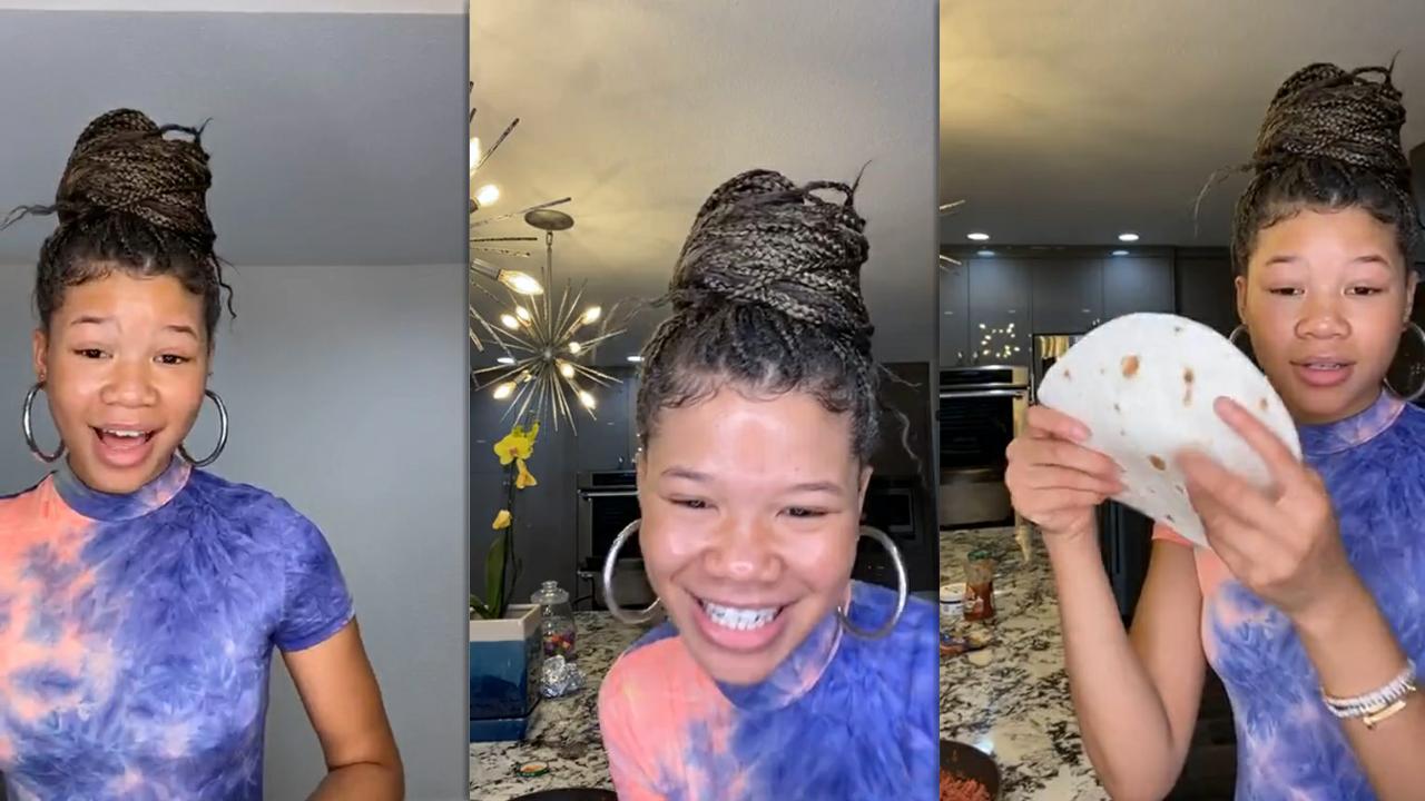 Storm Reid's Instagram Live Stream from May 15th 2020.