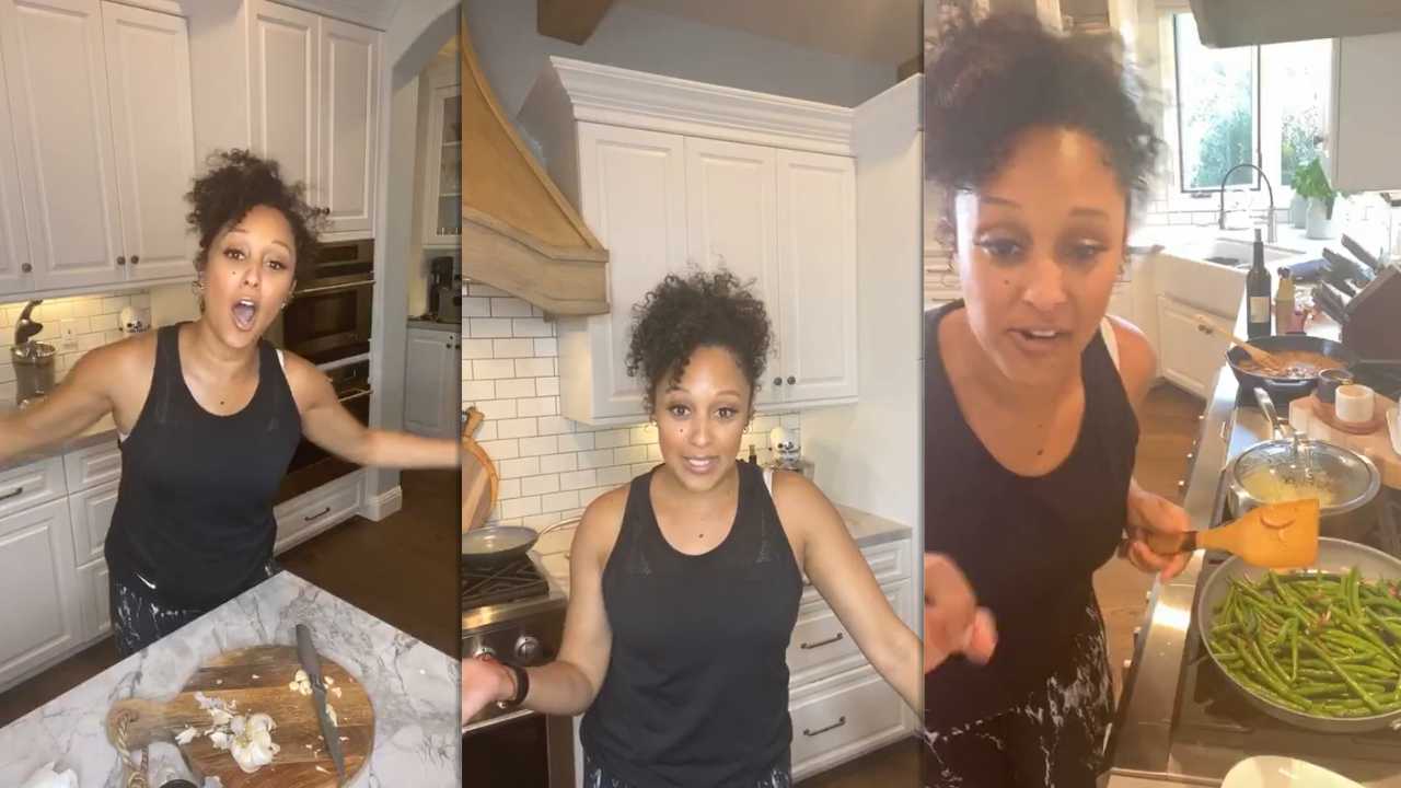 Tamera Mowry's Instagram Live Stream from April 30th 2020.