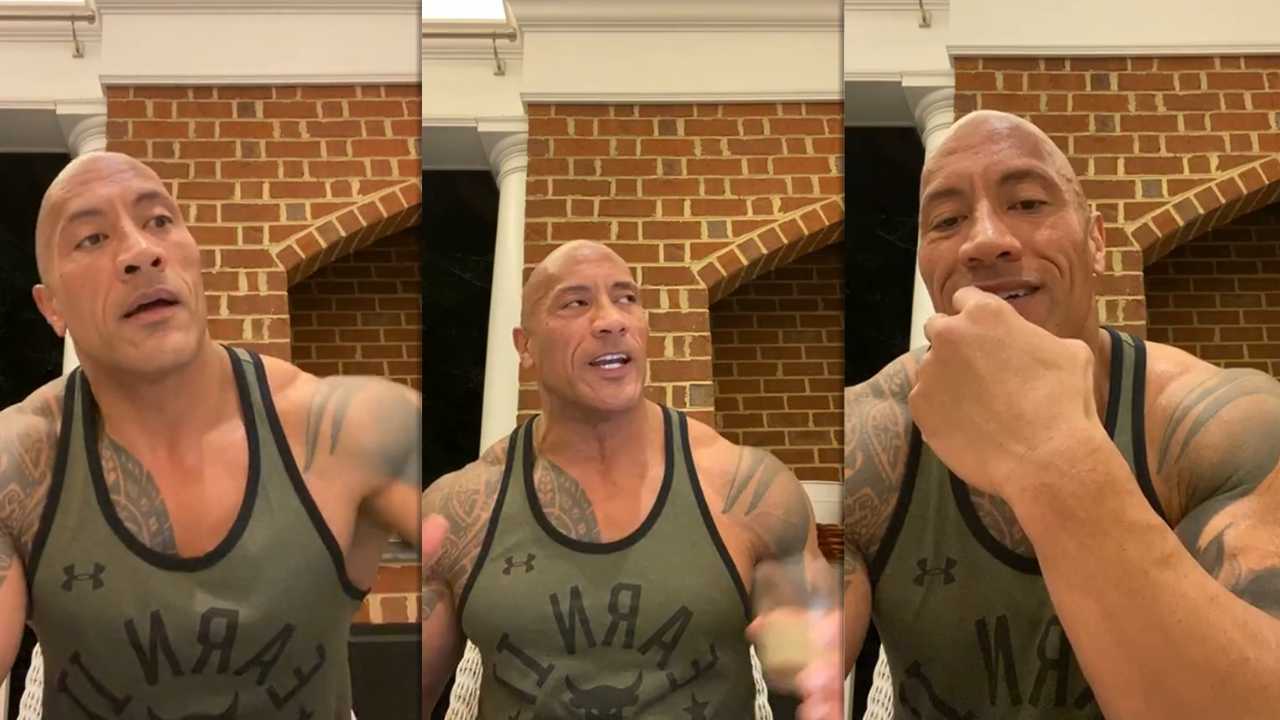 Dwayne "TheRock" Johnson Instagram Live Stream from May 2nd 2020.