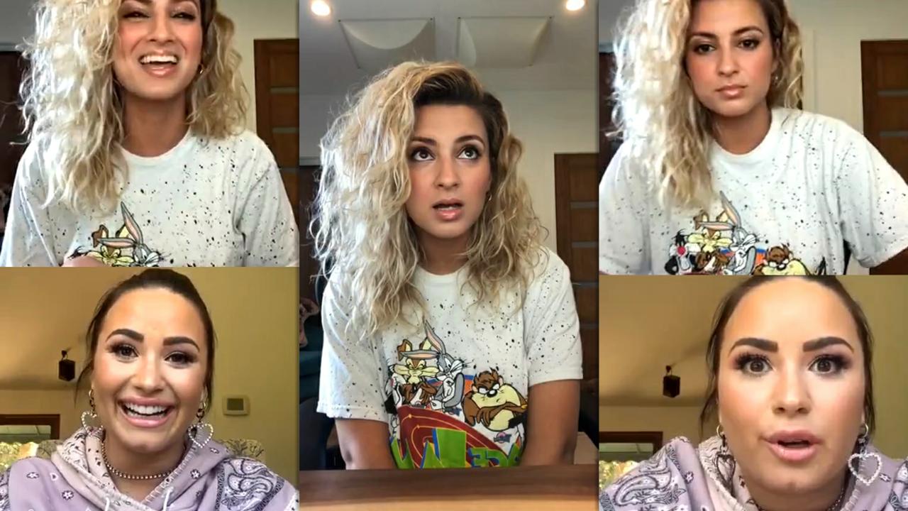 Tori Kelly's Instagram Live Stream with Demi Lovato from May 5th 2020.