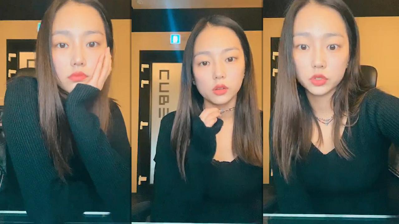 Yeeun's Instagram Live Stream from May 15th 2020.