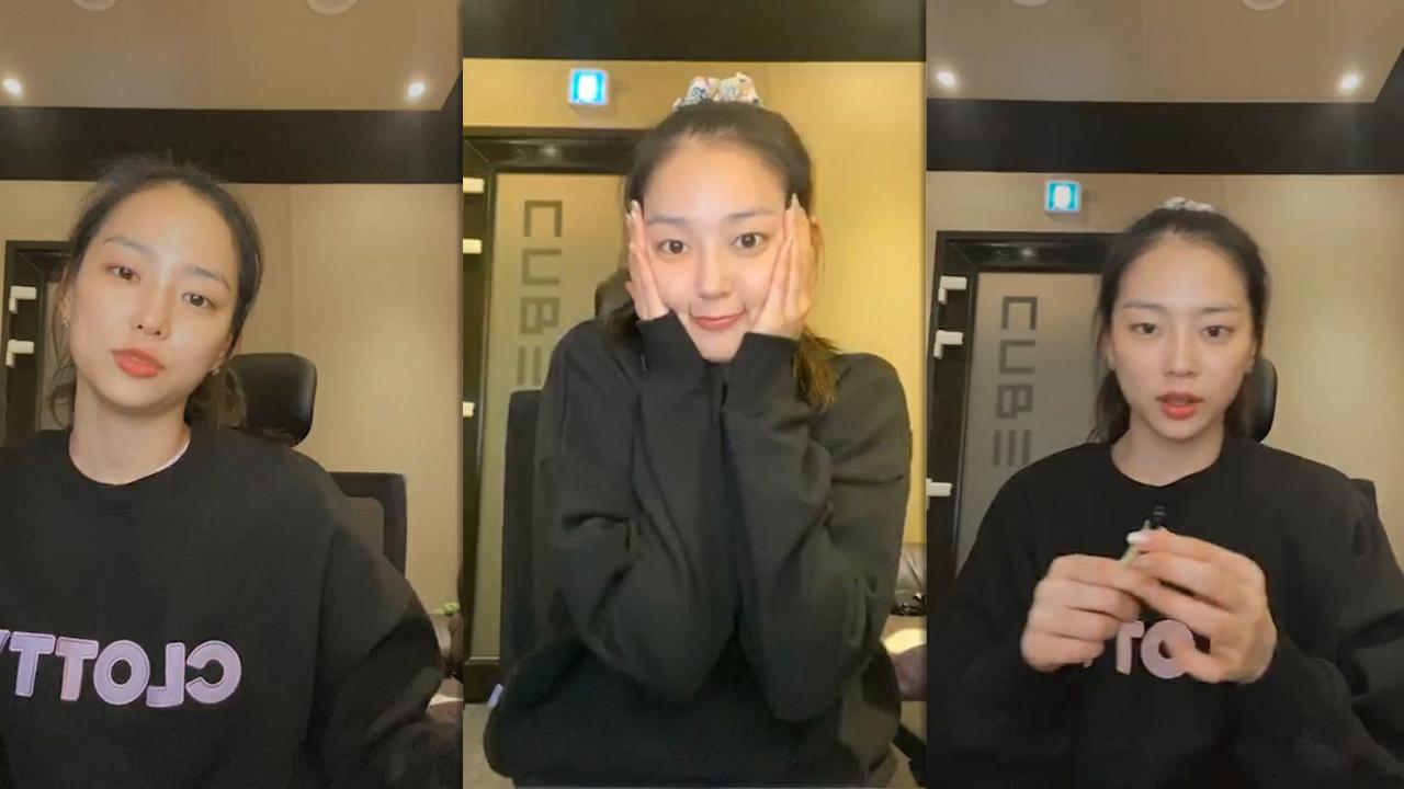Yeeun's Instagram Live Stream from May 28th 2020.