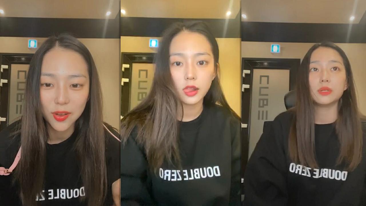 Yeeun's Instagram Live Stream from May 29th 2020.