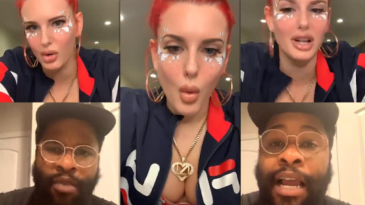 Justina Valentine's Instagram Live Stream from May 31th 2020.
