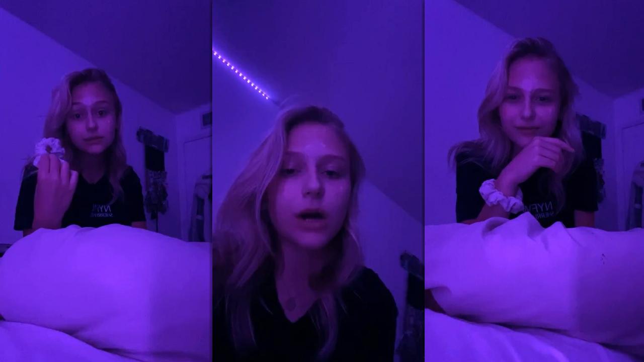 Alyvia Alyn Lind's Instagram Live Stream from July 2nd 2020.
