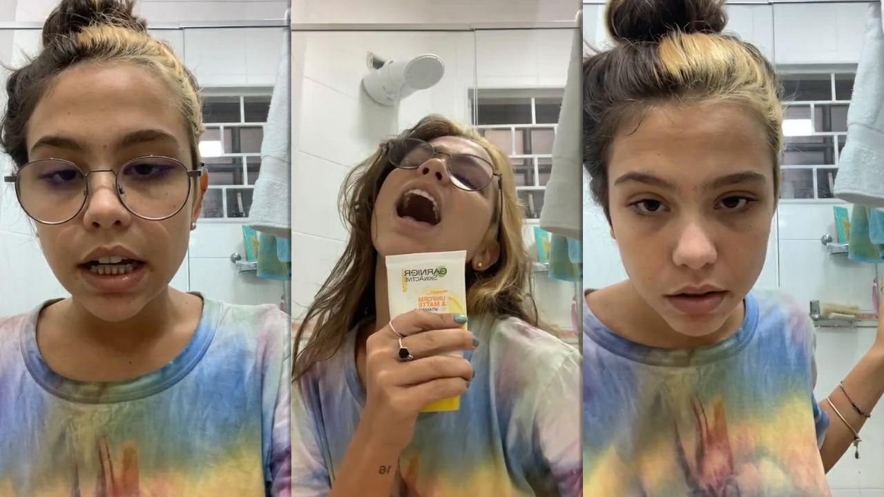 Bruna Carvalho's Instagram Live Stream from July 14th 2020.