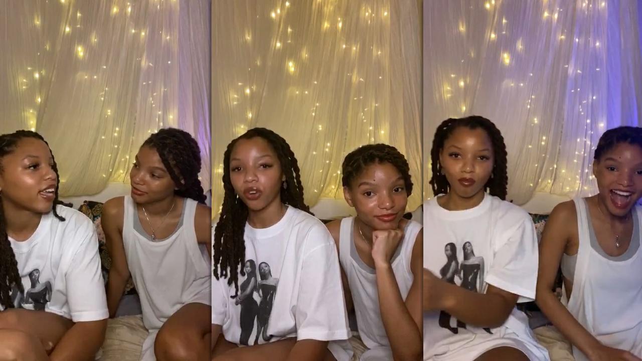 Chloe x Halle's Instagram Live Stream from July 2nd 2020.