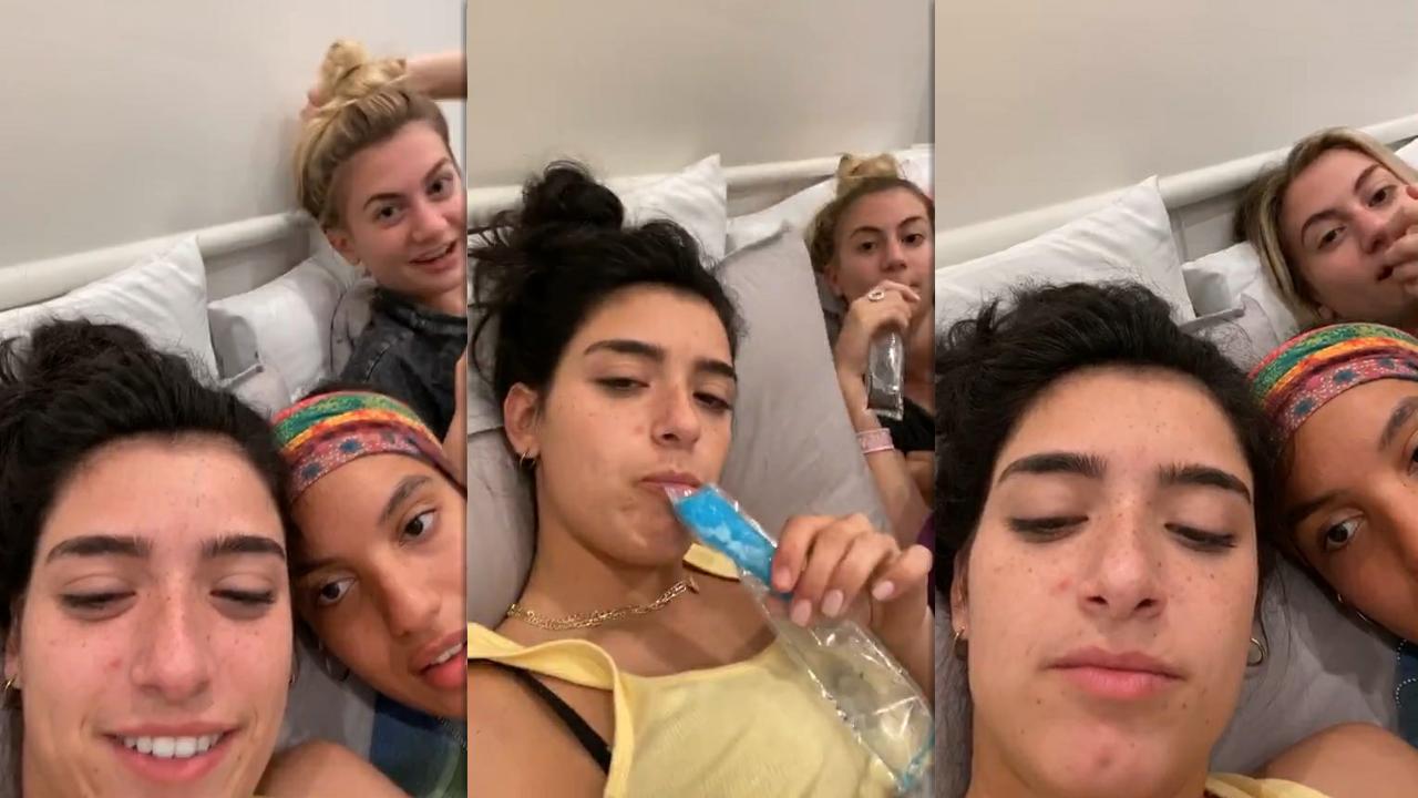 Dixie D'Amelio's Instagram Live Stream with her friends from July 7th 2020.