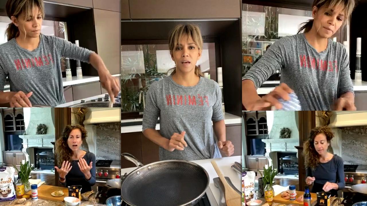 Halle Berry's Instagram Live Stream from July 1st 2020.