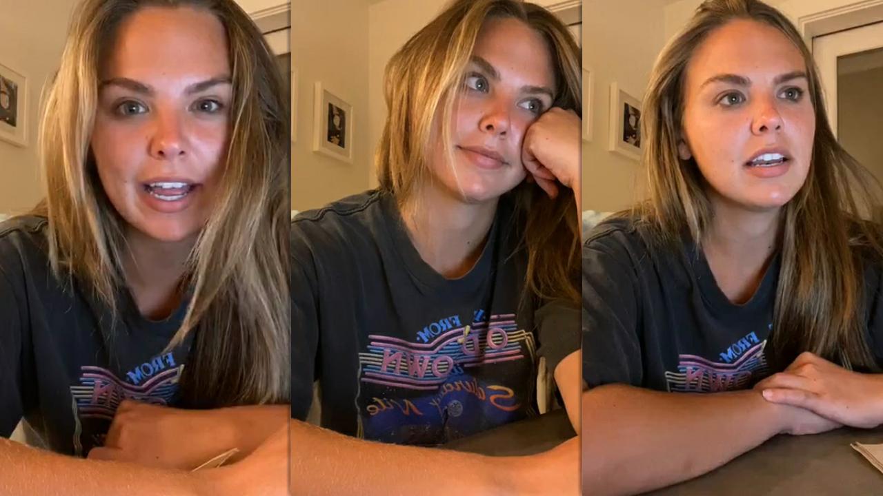 Hannah Brown's Instagram Live Stream from July 19th 2020.
