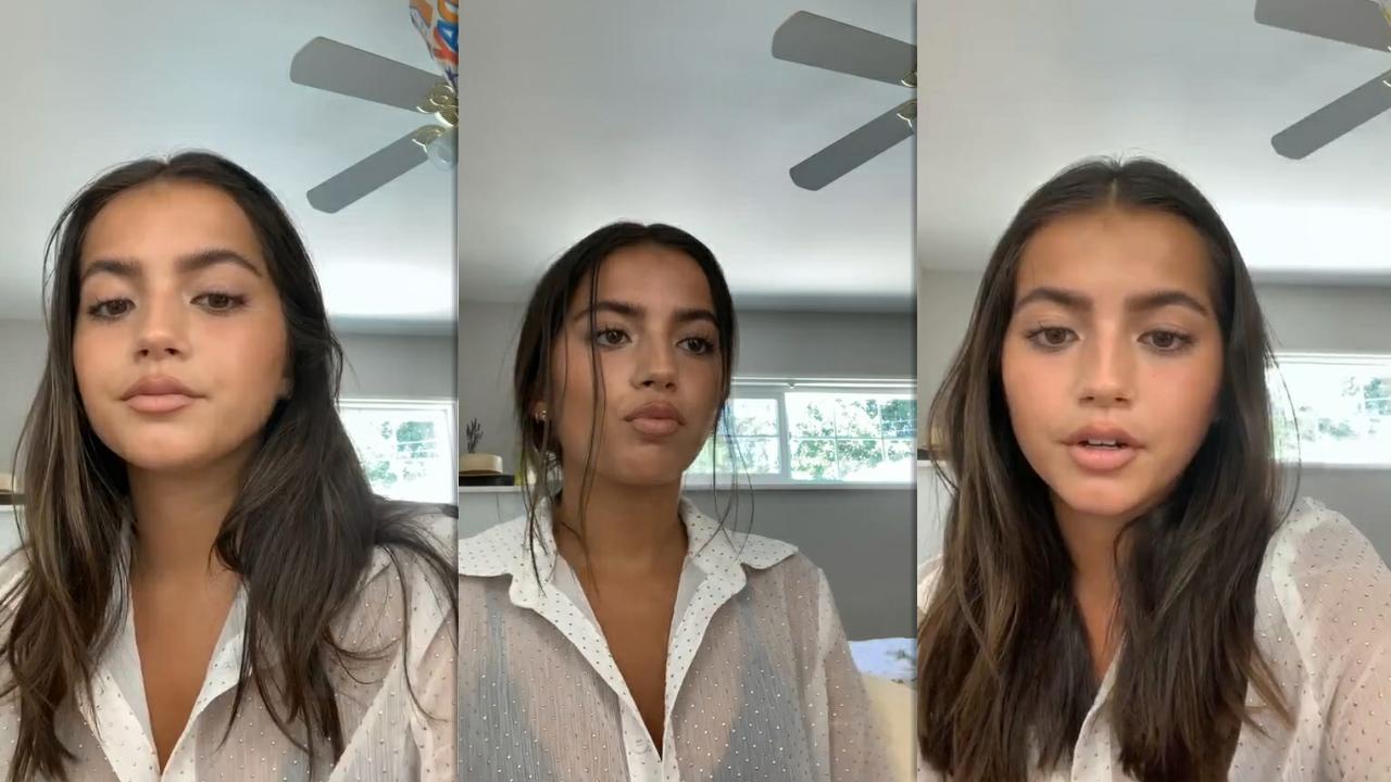 Isabela Merced (Moner)'s Instagram Live Stream from July 11th 2020.