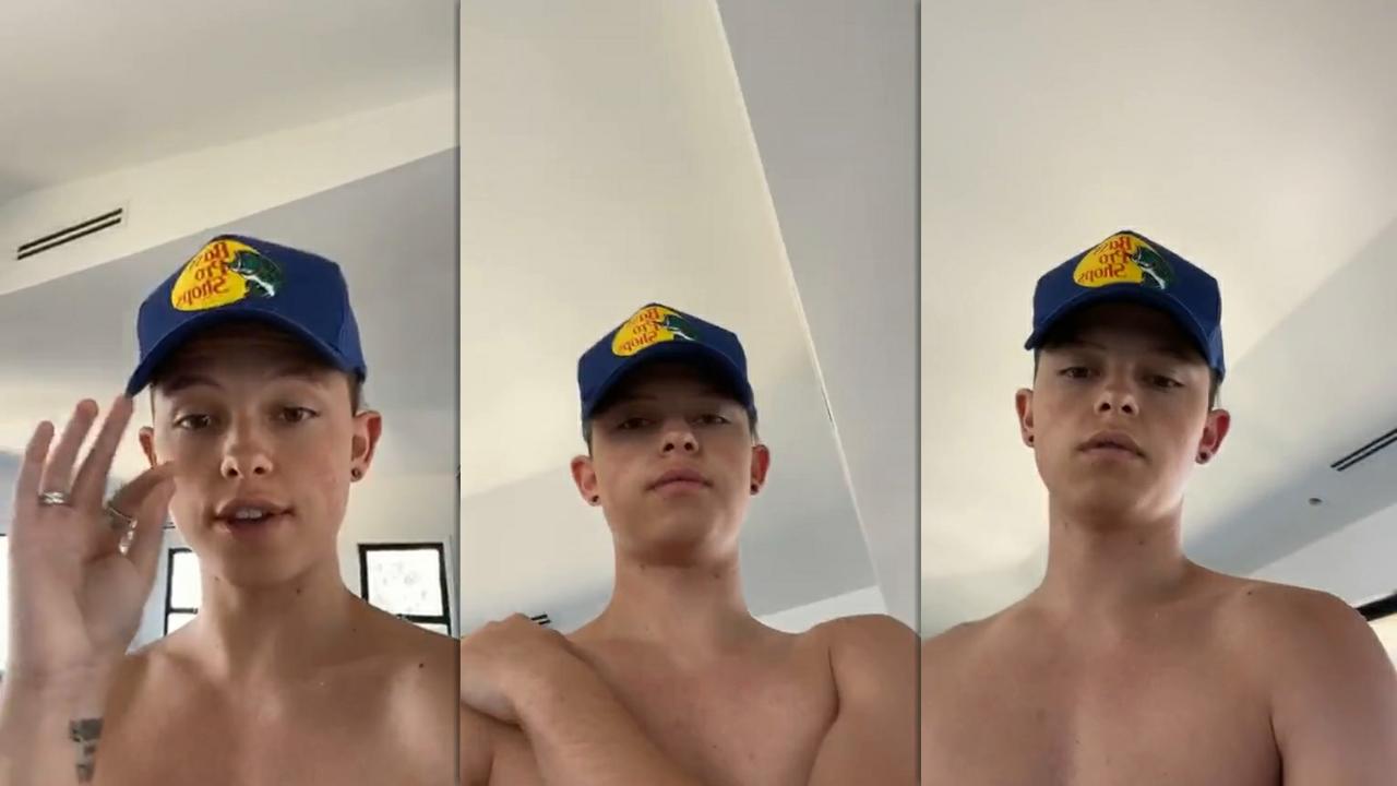 Jacob Sartorius Instagram Live Stream from July 10th 2020.