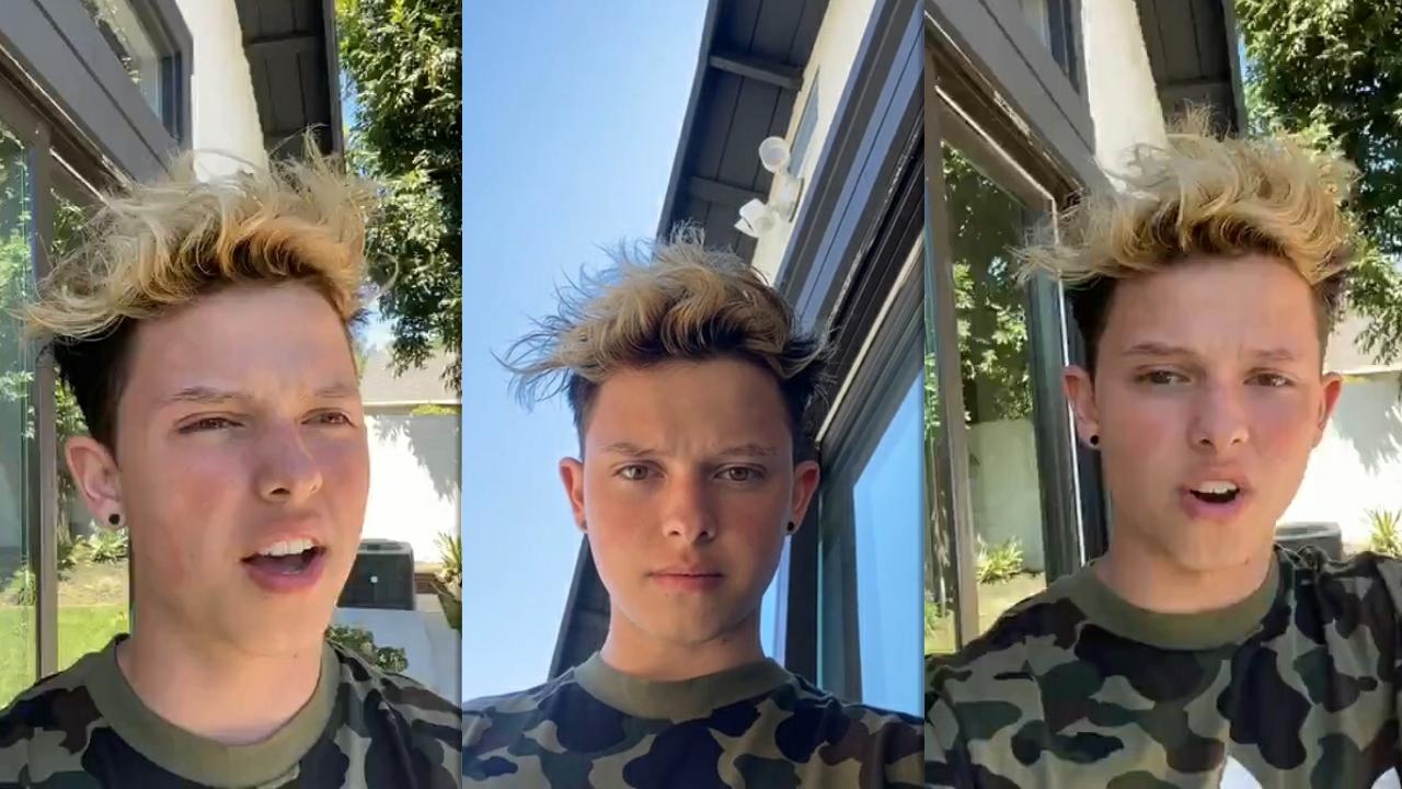 Jacob Sartorius Instagram Live Stream from July 17th 2020.