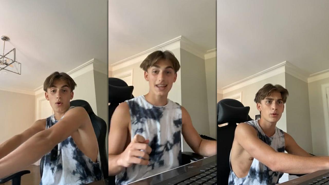 Johnny Orlando's Instagram Live Stream from July 10th 2020.