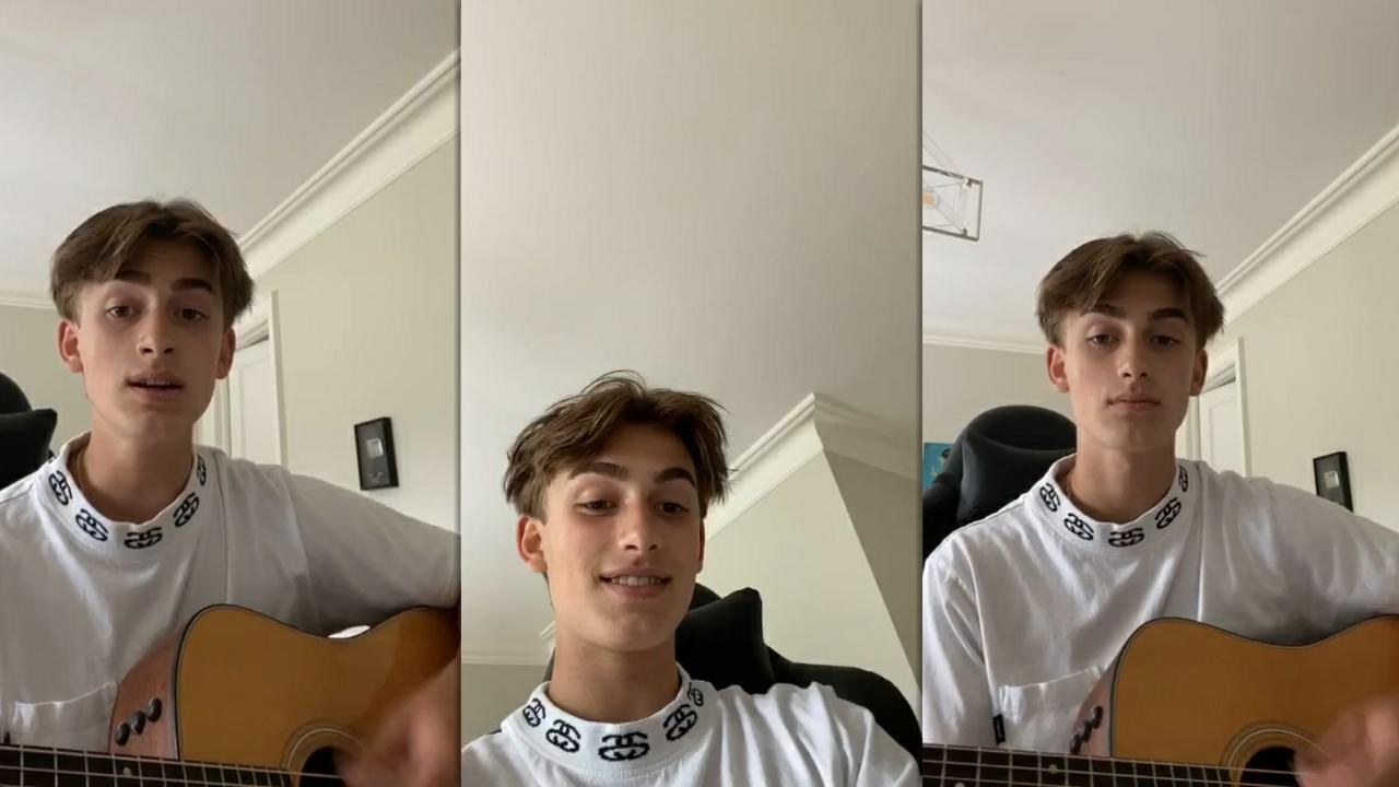 Johnny Orlando's Instagram Live Stream from July 14th 2020.