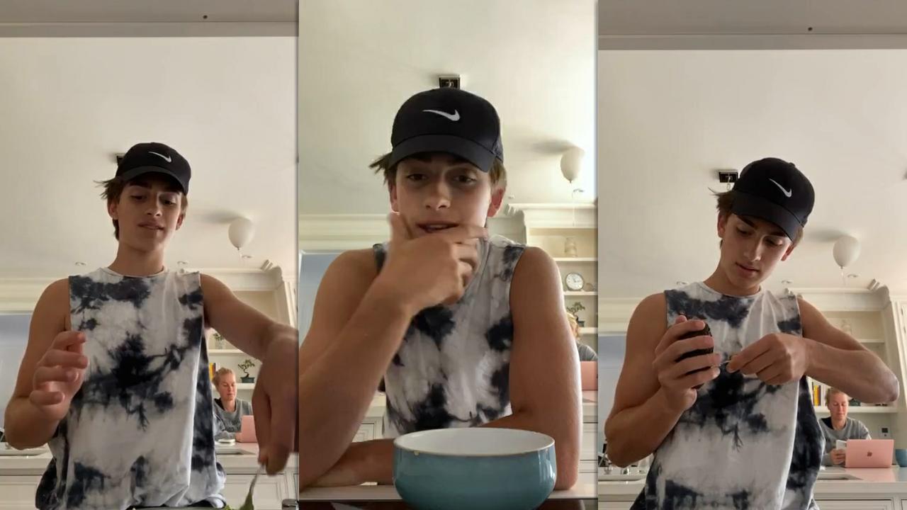 Johnny Orlando's Instagram Live Stream from July 8th 2020.