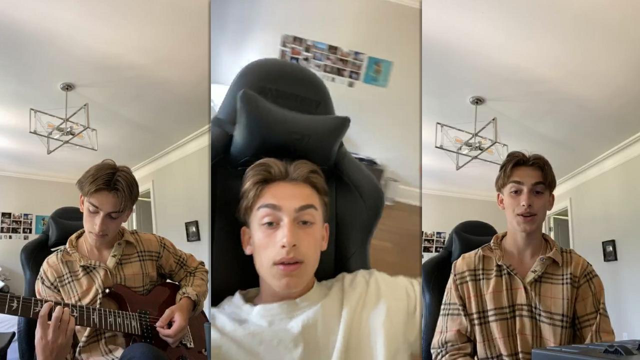Johnny Orlando's Instagram Live Stream from July 9th 2020.