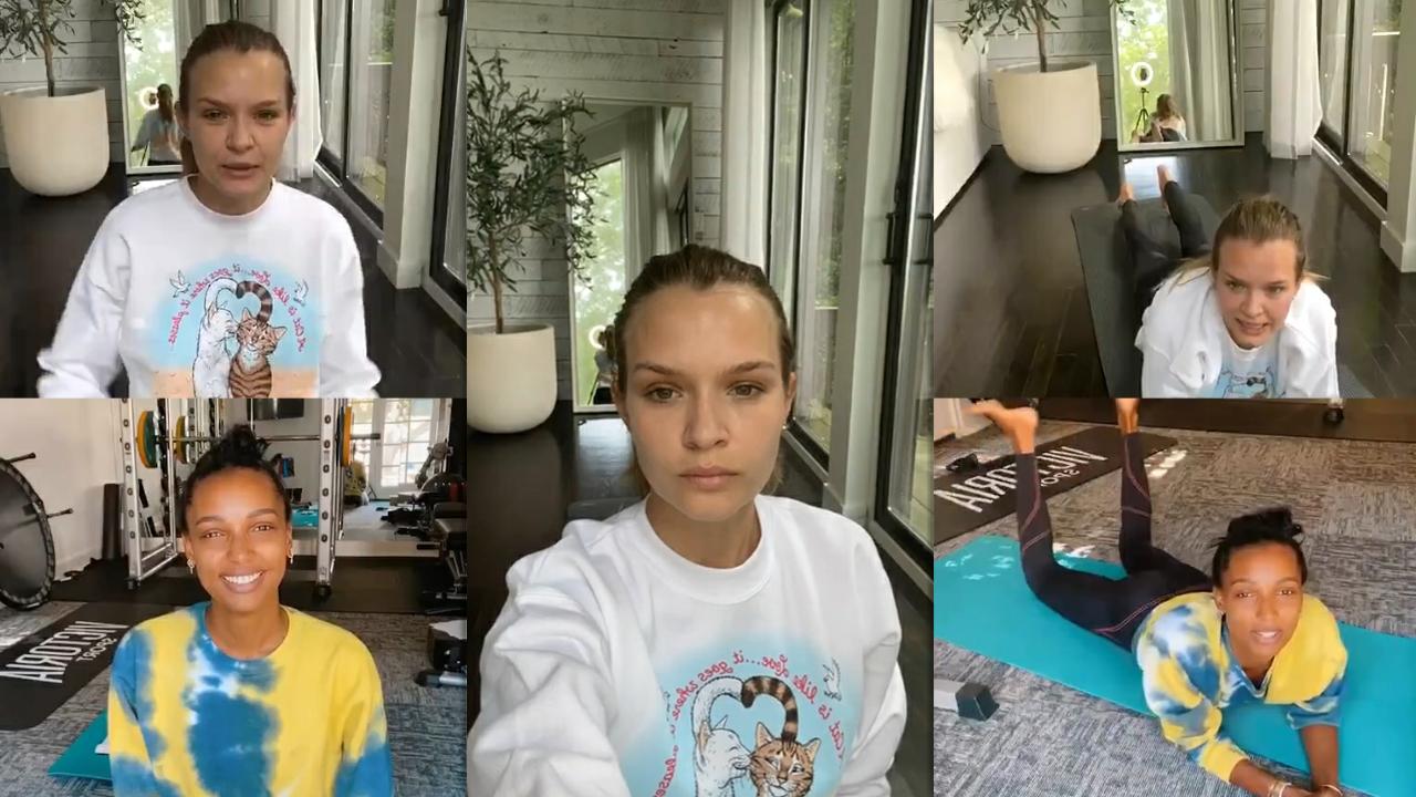 Josephine Skriver's Instagram Live Stream with Jasmine Tookes from July 30th 2020.