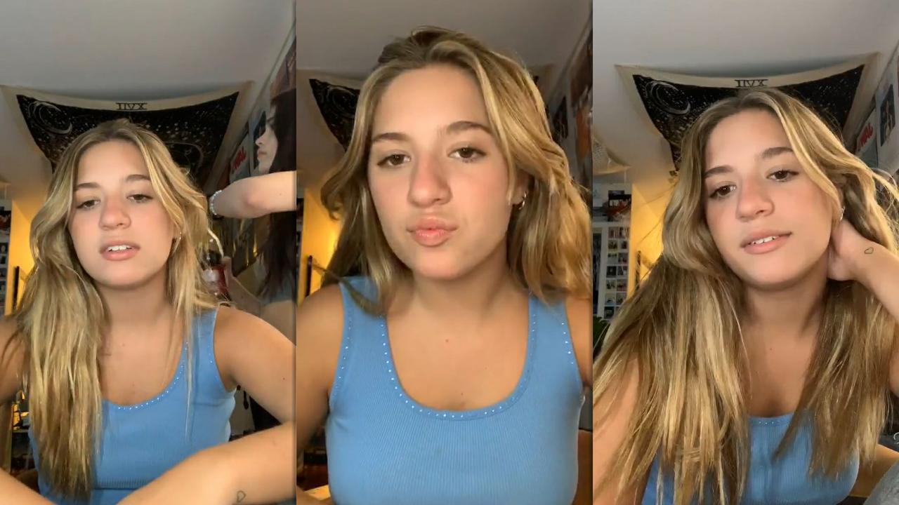 Mackenzie Ziegler's Instagram Live Stream from July 30th 2020.