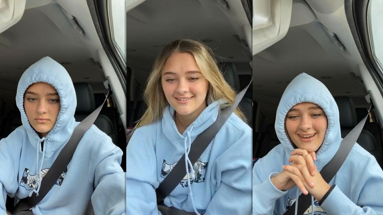 Lizzy Greene's Instagram Live Stream from July 22th 2020.