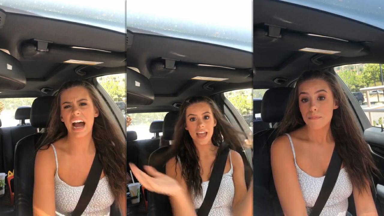 Madisyn Shipman's Instagram Live Stream from July 9th 2020.