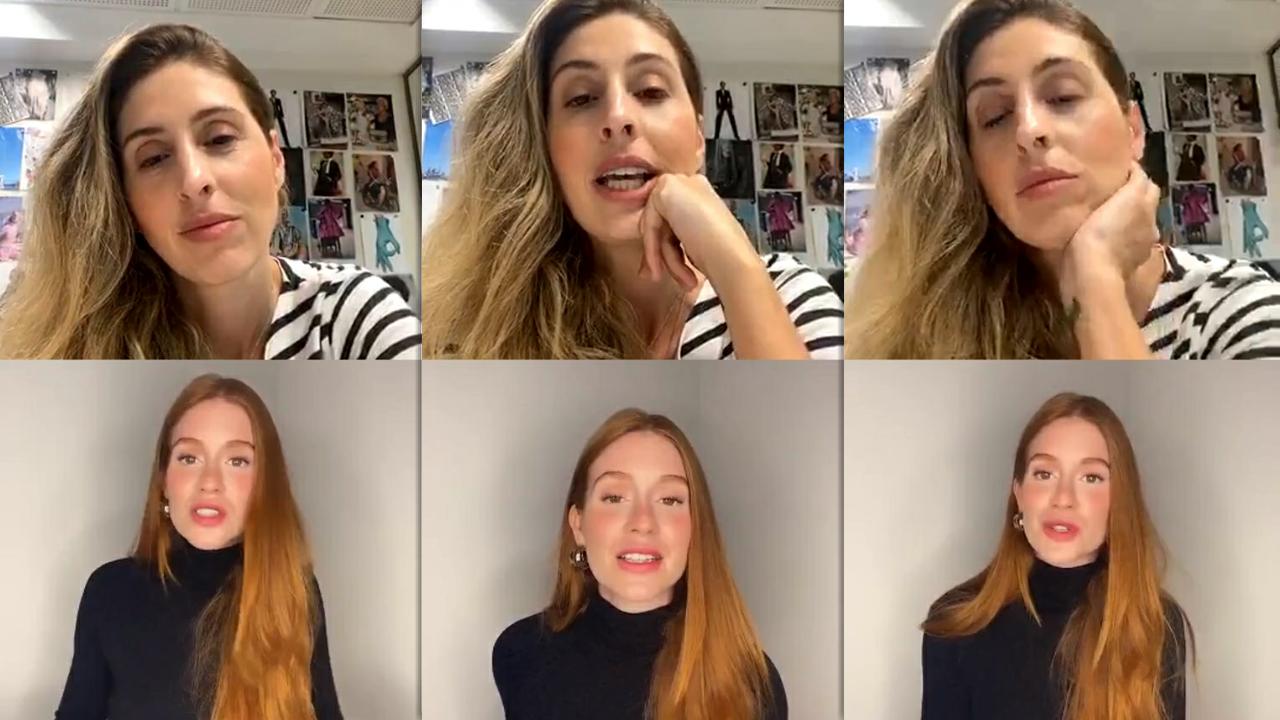 Marina Ruy Barbosa's Instagram Live Stream from July 10th 2020.