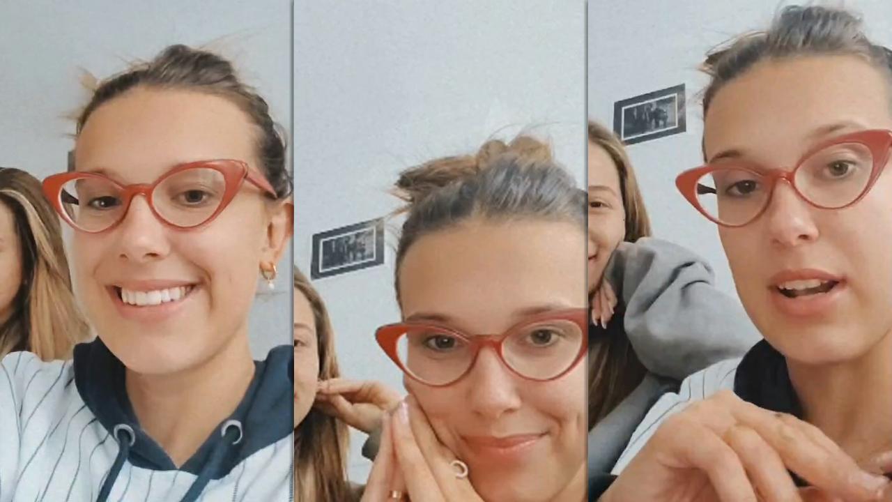 Millie Bobby Brown's Instagram Live Stream from July 21th 2020.