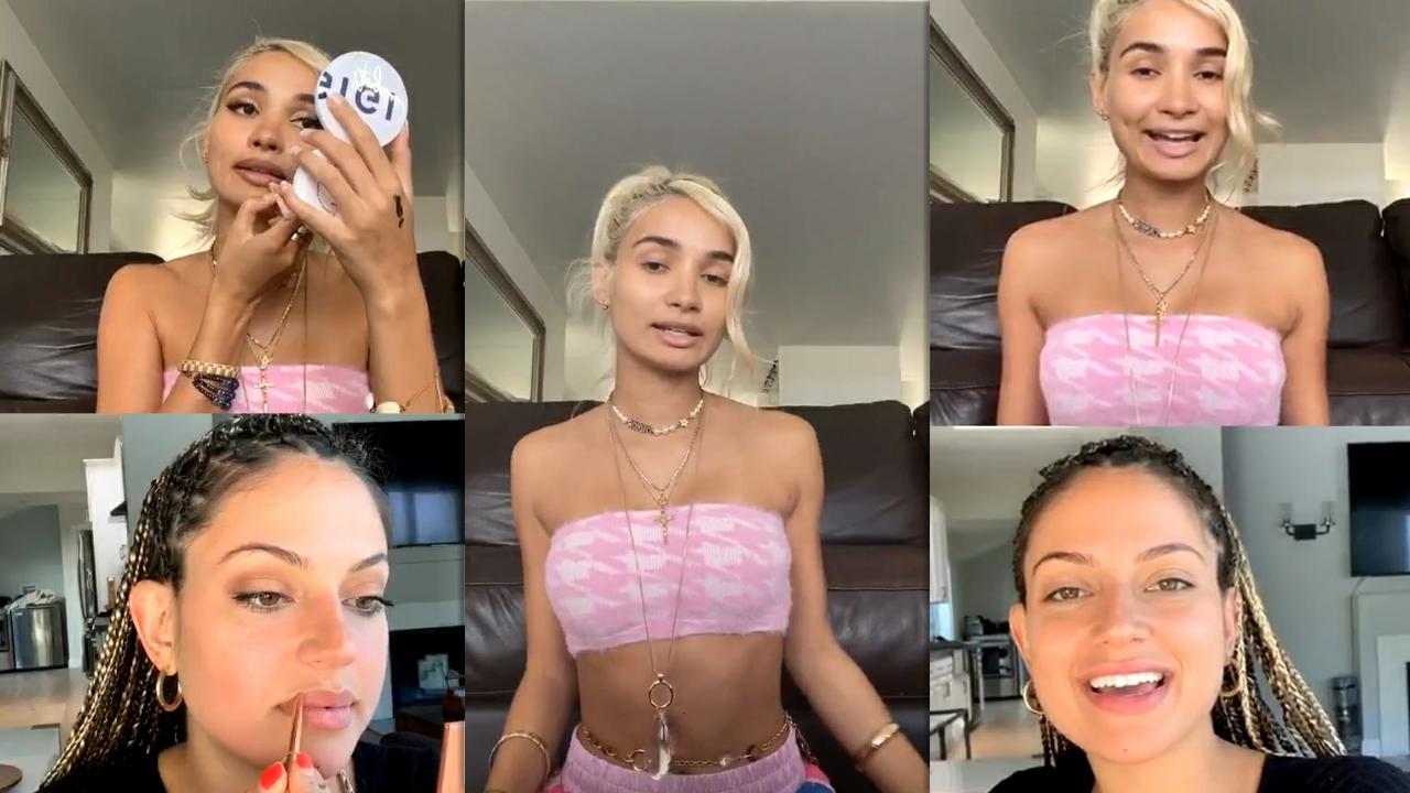 Pia Mia Perez's Instagram Live Stream with Inanna Sarkis from July 8th 2020.