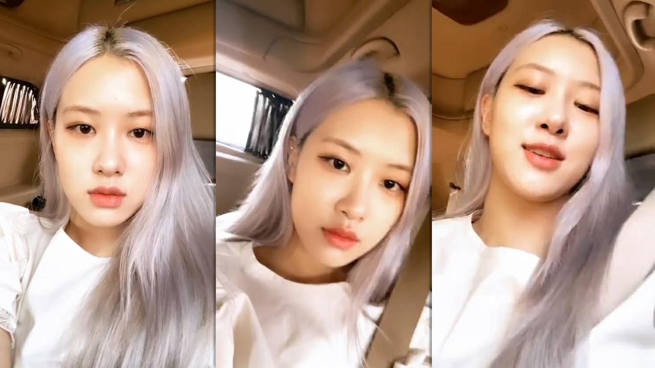 Rosé (BLACKPINK)'s Instagram Live Stream from July 8th 2020.