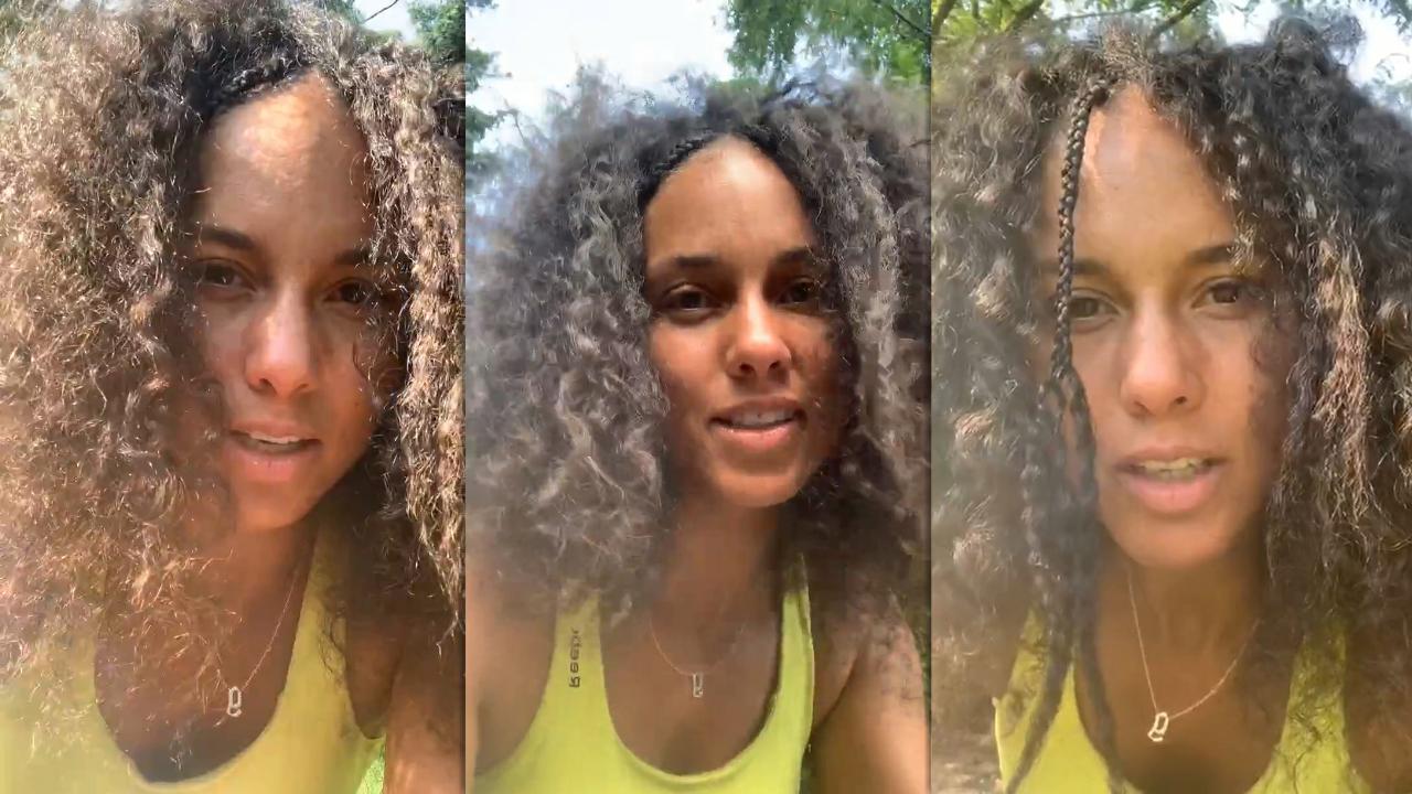 Alicia Keys' Instagram Live Stream from August 21th 2020.