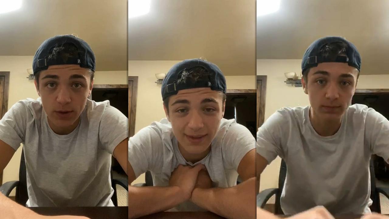 Asher Angel's Instagram Live Stream from August 21th 2020.
