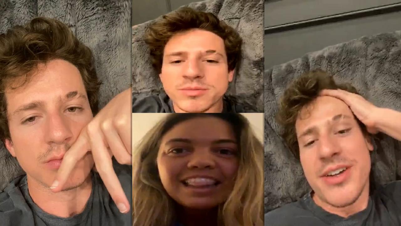 Charlie Puth's Instagram Live Stream from July 30th 2020.