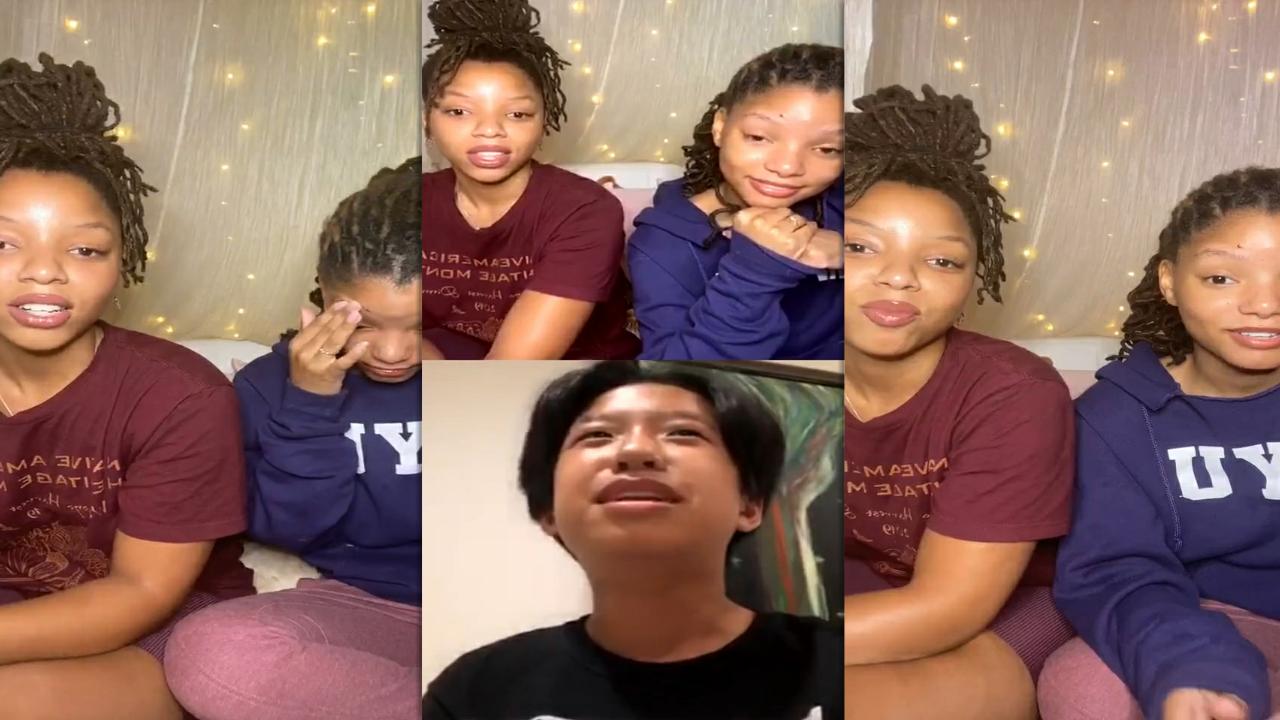 Chloe x Halle's Instagram Live Stream from August 20th 2020.