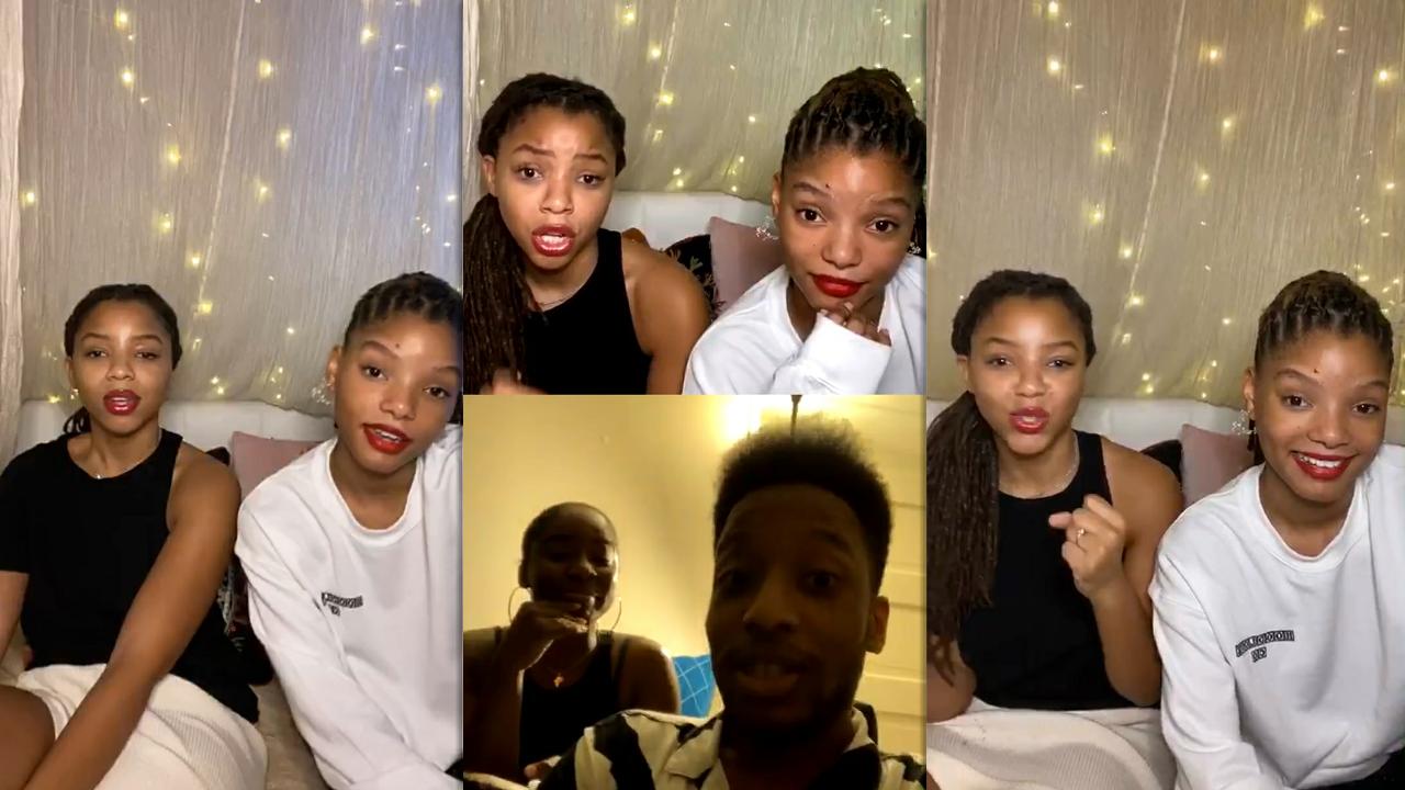 Chloe x Halle's Instagram Live Stream from August 27th 2020.